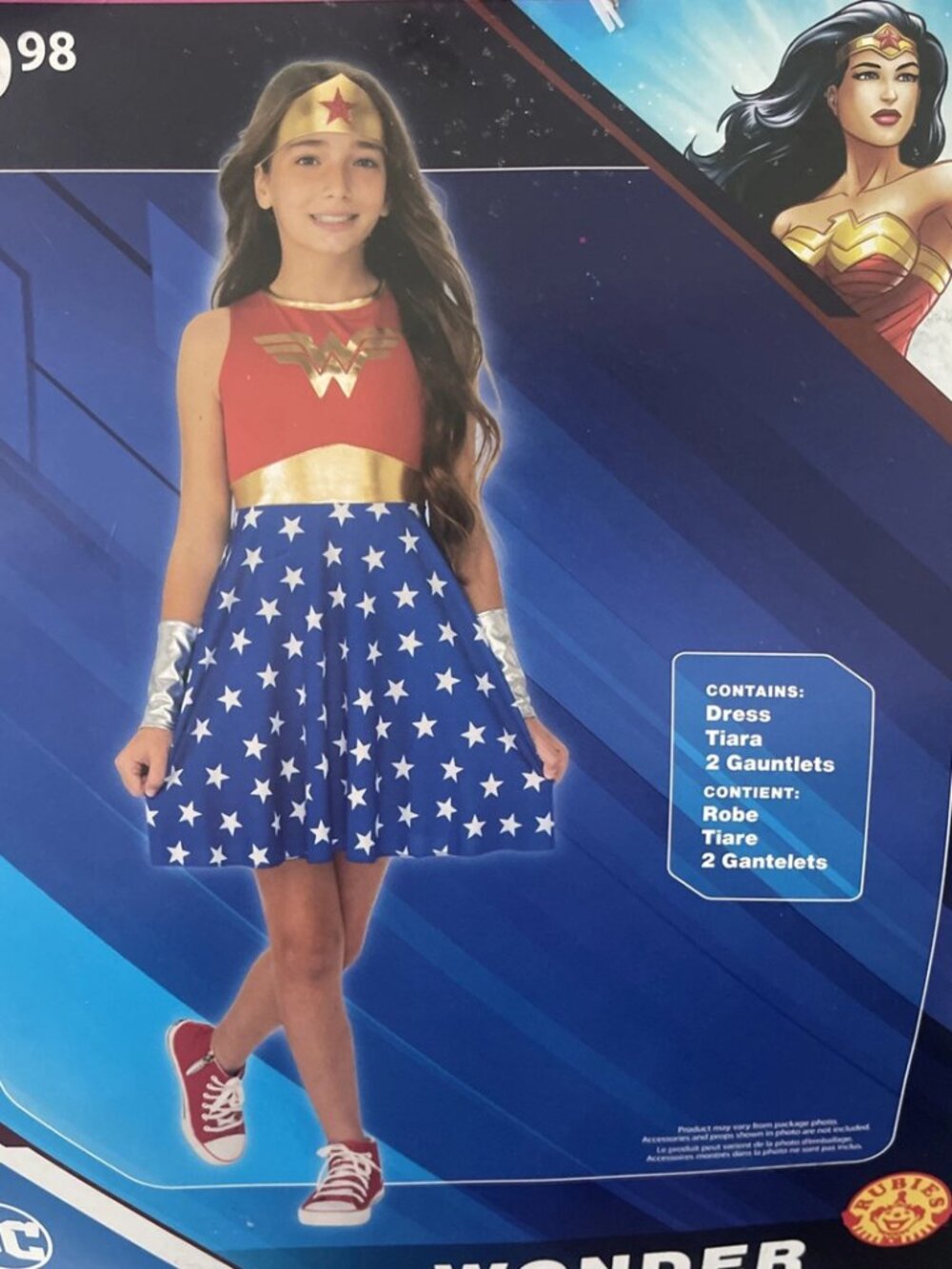 Rubies DC Girl's Wonder Woman Costume Medium (8-10)